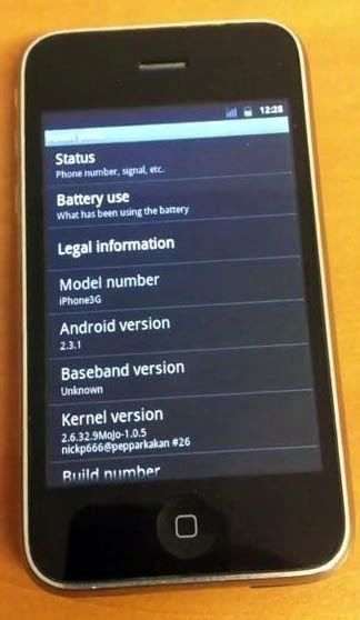 iPhone 3G dostał port Android 2.3 Gingerbread