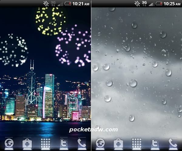 Live Wallpapers z LG Optimus 2X