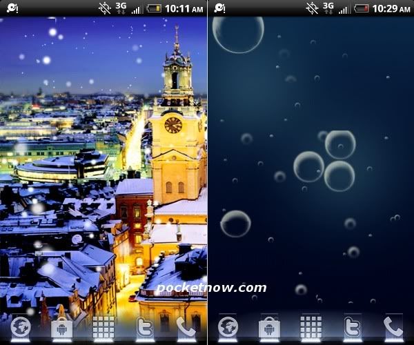 Live Wallpapers z LG Optimus 2X
