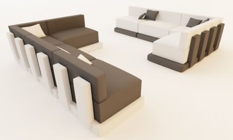 The Home Key - Cut Sofa