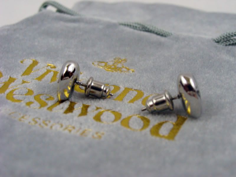 Vivienne Westwood Heart Stud Earrings Metal