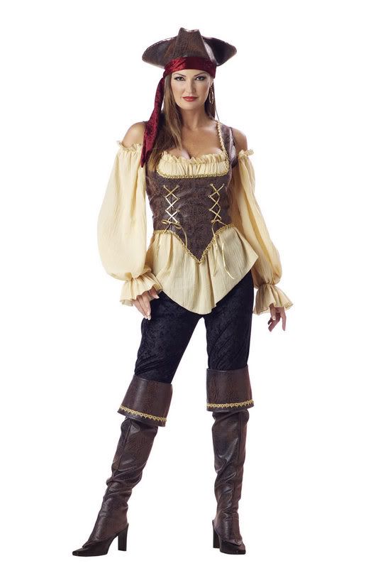 Rustic lady pirate