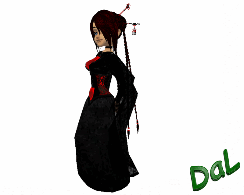 Black Red Gothic Vampire.