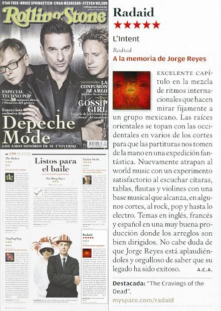Radaid, 5 estrellas, RollingStone Mexico, Mayo 2009