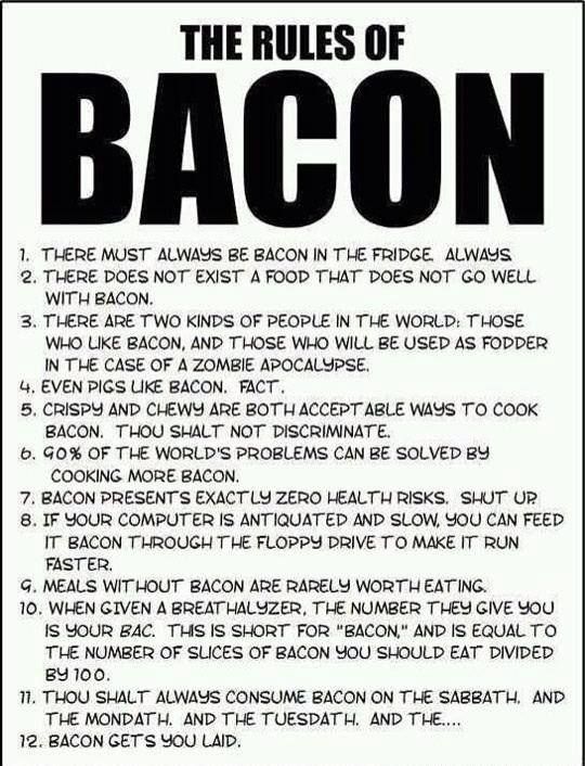 rules of bacon