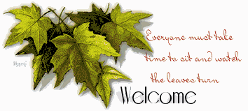 welcome leaves turning ani