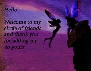 fairy welcome friends thanks add