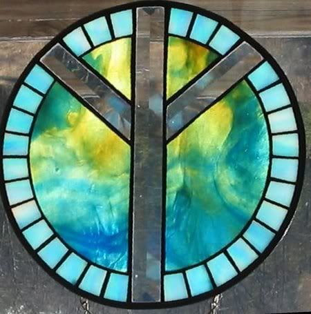 stained glass peace