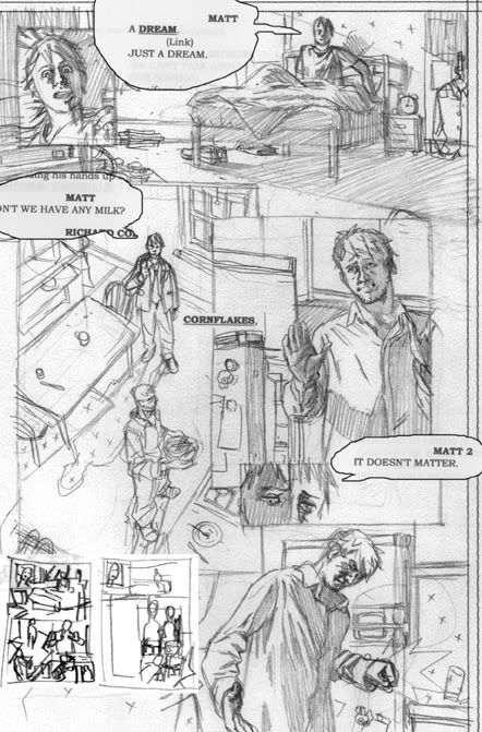 Evil Star Graphic Novel pencils