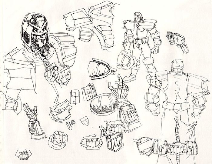 Judge Dredd Doodles