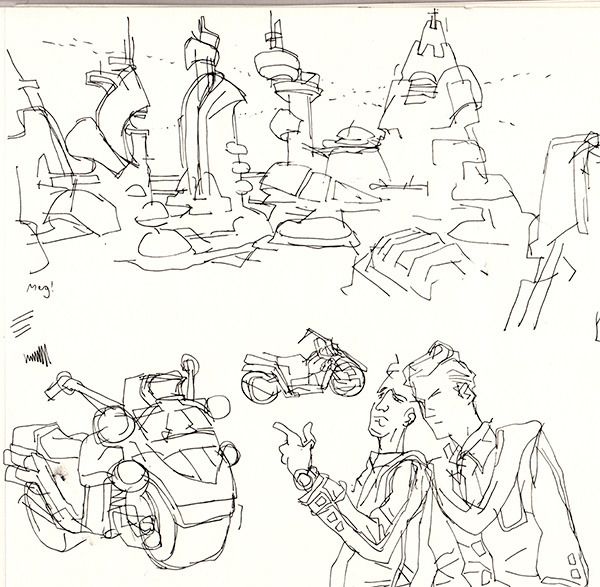Mega City One - Judge Dredd Doodles