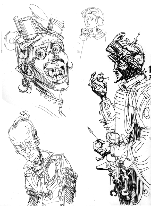 Character development sketches