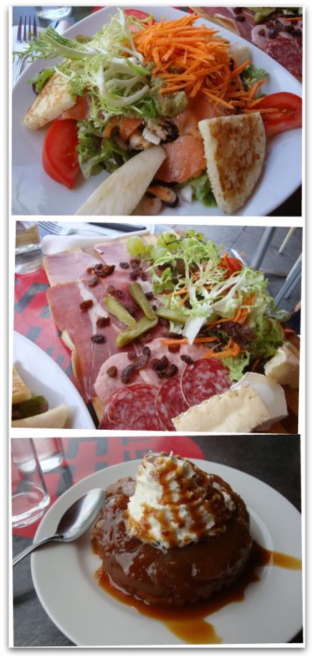 resto restaurant 25 e degres est  Salade, planche, planche paysanne, paysanne, charcuterie, fromage, fruits de mer, tarte tatin, patisserie