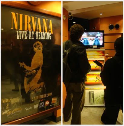 Soiree Nirvana Live at Reading sortie DVD Club de l'Etoile Kurt Cobain Guitar Hero Borne Lithium
