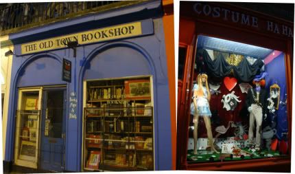 Edimbourg Ecosse Edinburgh Candlemaker row w bow victoria street old town bookshop