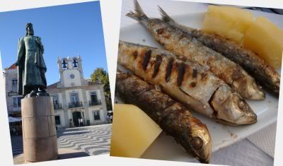 Portugal Lisbonne Cascais port ville balneraire cote atlantique plage sardines grillees