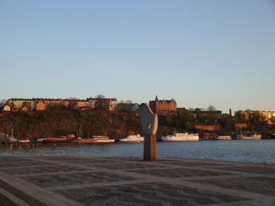 Stockholm suède Coucher de soleil 