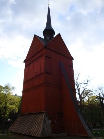 Suède Suede Stockholm Johannes Kyrka Eglise Saint Bois