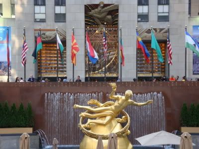 New York USA NY Rockefeller Center Prometheus fountain fontaine