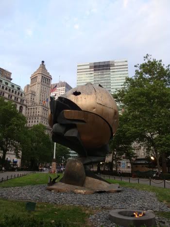 New York NY Manhattan Battery Park The Sphere Sculpture World Trade Center