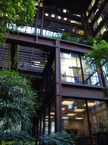 New York NY Manhattan USA Ford Foundation Building Immeuble Jardin Interieur Architecture