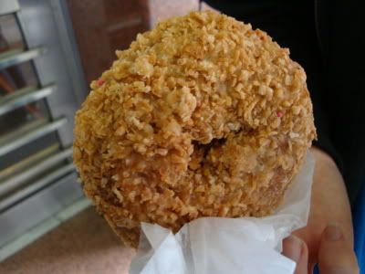 New York NY Manhattan USA Dunkin Donuts Toasted Coconut Noix de Coco Beignet