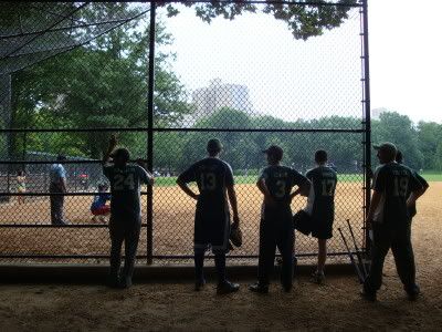 New York NY Manhattan USA Central Park Parc Base Ball Baseball Joueurs Terrains Battes Sport