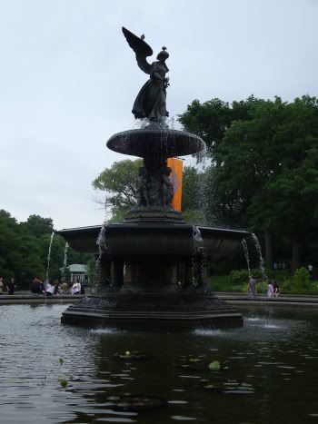 New York NY Manhattan USA Central Park Parc The Lake Bethesda Fountain Fontaine