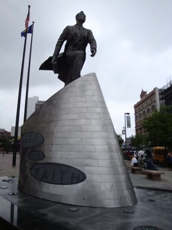 New york NY Manhattan USA Harlem Adam Clayton Powell Statue Keep The Faith