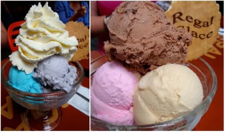 lyon resto restaurant rue merciere glacier glace boule cornet regal parfum variete schtroumpf malabar violette speculoos