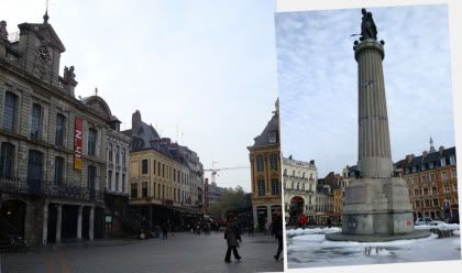 France Lille Grand Place du general de gaulle colonne de la deesse voix du nord