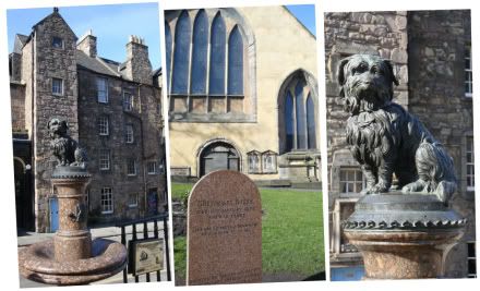 Edimbourg Ecosse Old Town Greyfriars Church Eglise bobby chien statue histoire