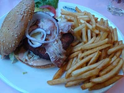 Restaurant Resto américain usa Paris St Michel Happy Days Diner Chicken Burger