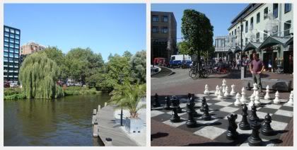 Amsterdam Pays Bas Leidseplein Vondelpark Echec geant
