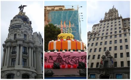 Espagne Madrid Gran Via 100 cent ans metropolis immeuble building telefonica centième anniversaire