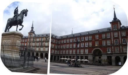Espagne Madrid Plaza Mayor statue equestre Philippe III Juan Gómez de Mora place