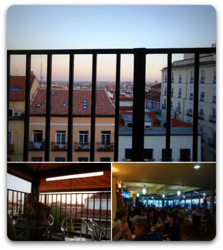  Madrid Espagne week end escapade city break casa de grenada Calle del Doctor Cortezo 17 bar tapas  coucher de soleil vue paysage etage immeuble rooftop toit 