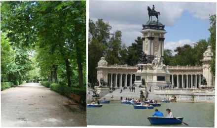 Madrid Espagne week-end parc retiro parque del buen &eacute;tang lac havre paix calme balade promenade