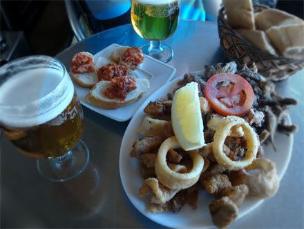  Madrid Espagne week end escapade city break casa de grenada Calle del Doctor Cortezo 17 bar tapas  friture fruits de mer frits calamars poulpes