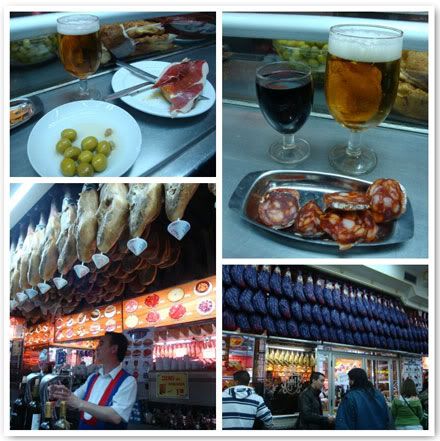 Madrid Espagne Museo del Jamon musee jambon charcuterie fromage bar tapas canas biere adresse