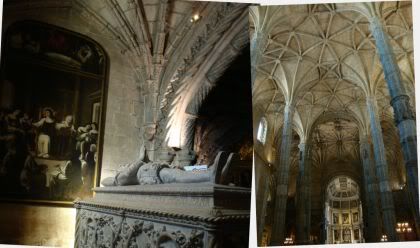 Portugal Lisbonne Mosteiro Monasteiro dos Jeronimos tombe Vasco de Gama Interieur Belem