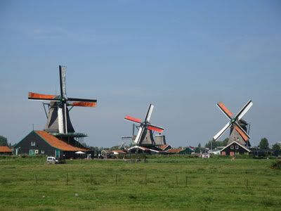 Amsterdam Pays Bas Zaanse Schans Moulins Redoute zanoise Musee Plein air