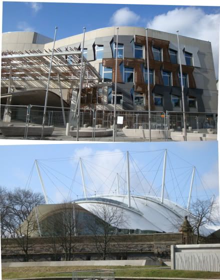 Edimbourg Ecosse arthur seat holyrood palace our dynamic earth parlement ecossais architecture design