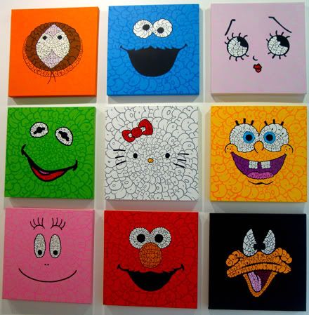 expo exposition tilt my love letters tag graffiti galerie celal personnages perso hello kitty kenny south park betty boop barbapapa