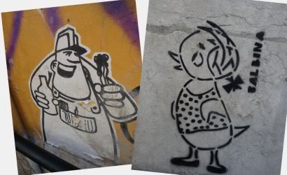 Portugal Lisbonne street art graffiti pochoir