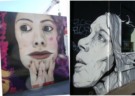 London Londres Tag street art Shoreditch Brick Lane East Spitalfields artistres graf graffiti pochoirs visage femme