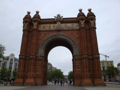 Barcelone Barcelona Arc Triomf Triomphe Brique