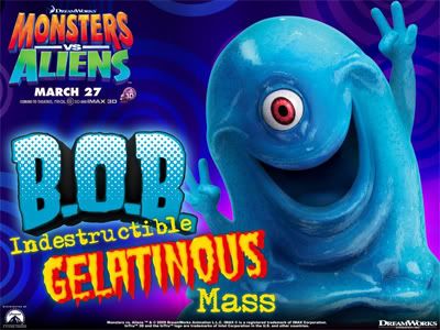 Bob Gelatine Monstres contre vs versus Aliens