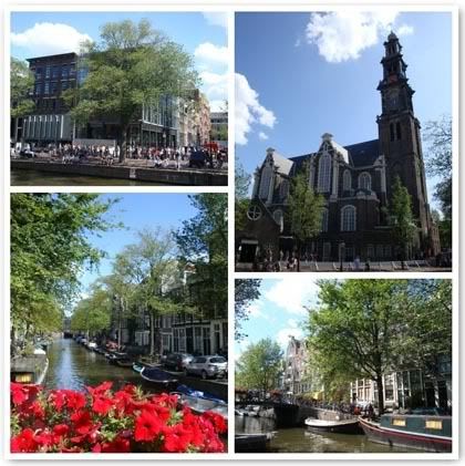 Amsterdam Pays-Bas Canaux Musee Anne Frank Eglise Westerkerk
