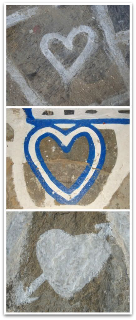 grece cyclades paros naxos dessin sol chaux blanc coeur coeurs